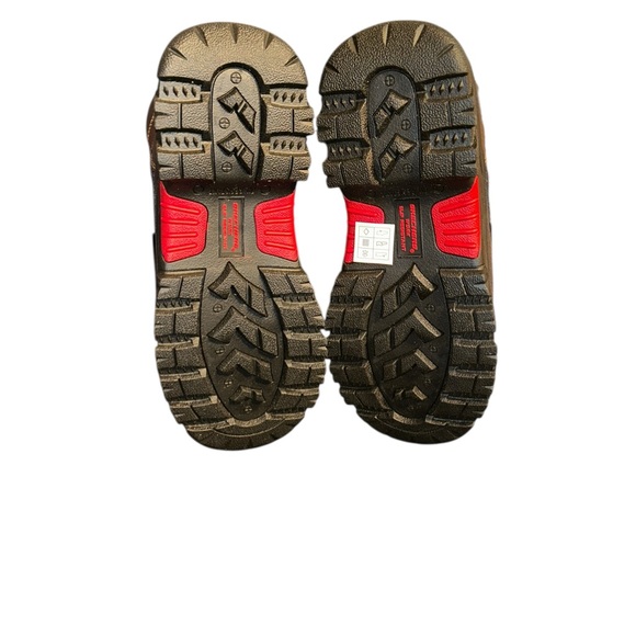 Skechers Men's Dark Brown Safety Steel Toe Leather Boots(Size 7.5) - Picture 3 of 11